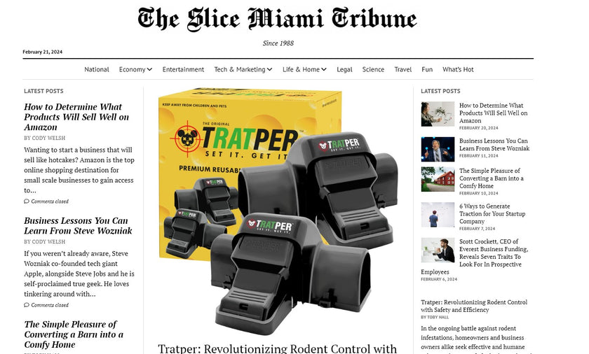 Tratper - Featured on Slice Miami Tribune
