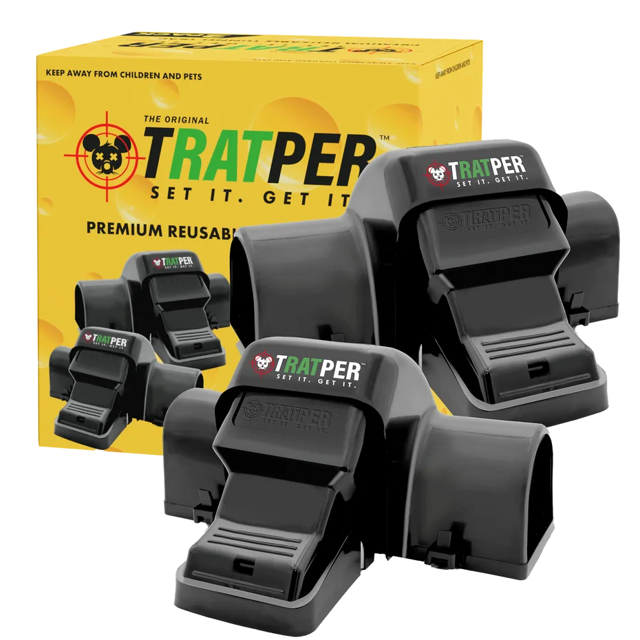 Tratper Original dual-entry snap trap and its box