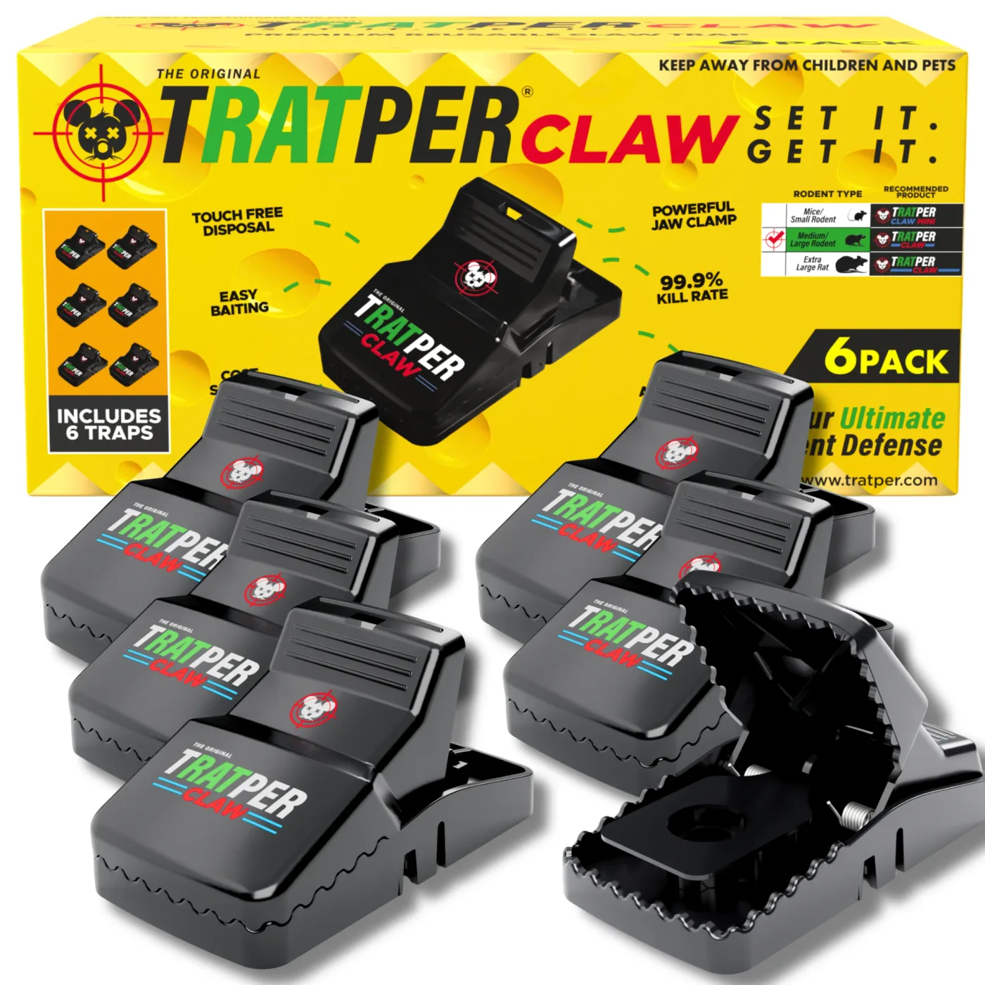 Tratper Claw six-pack with its box